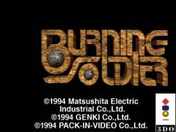 Burning Soldier Title Screen